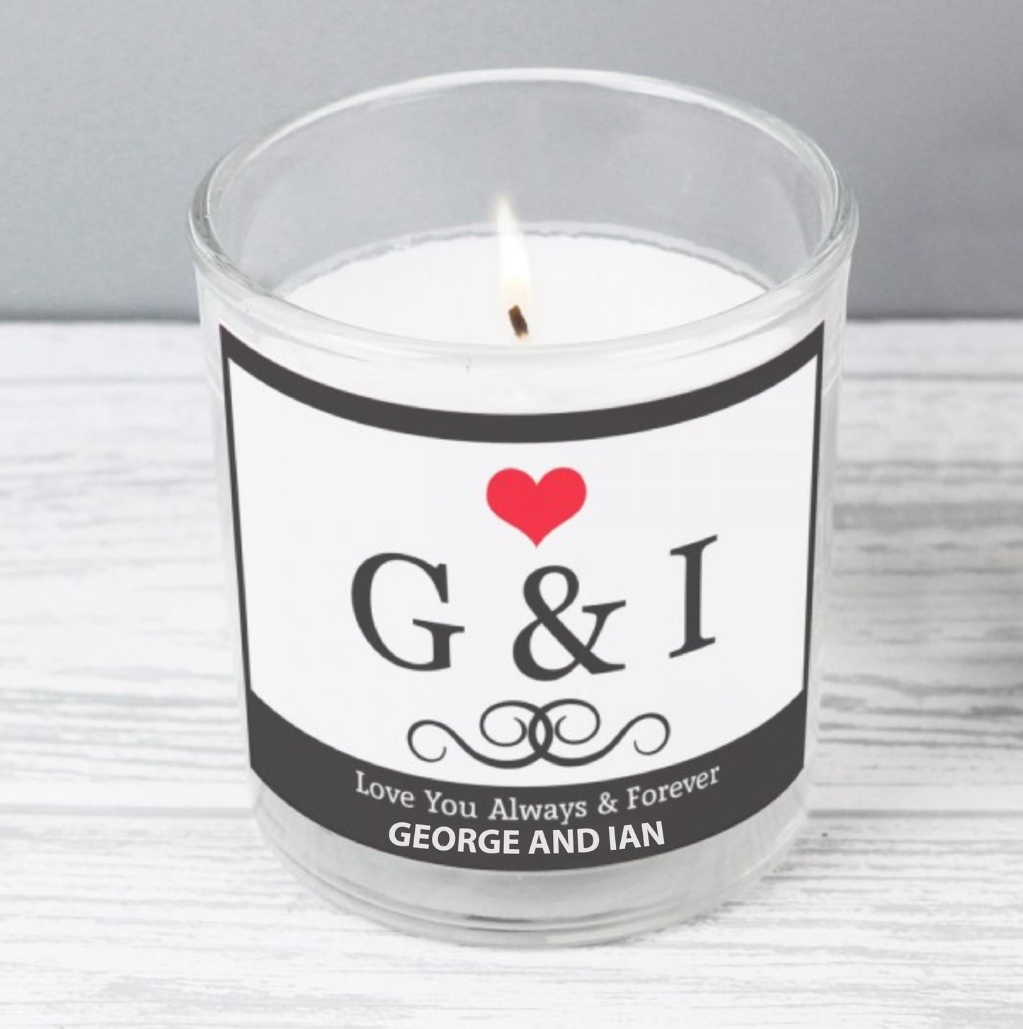 Personalised Sweet Vanilla Scented Candle Gift