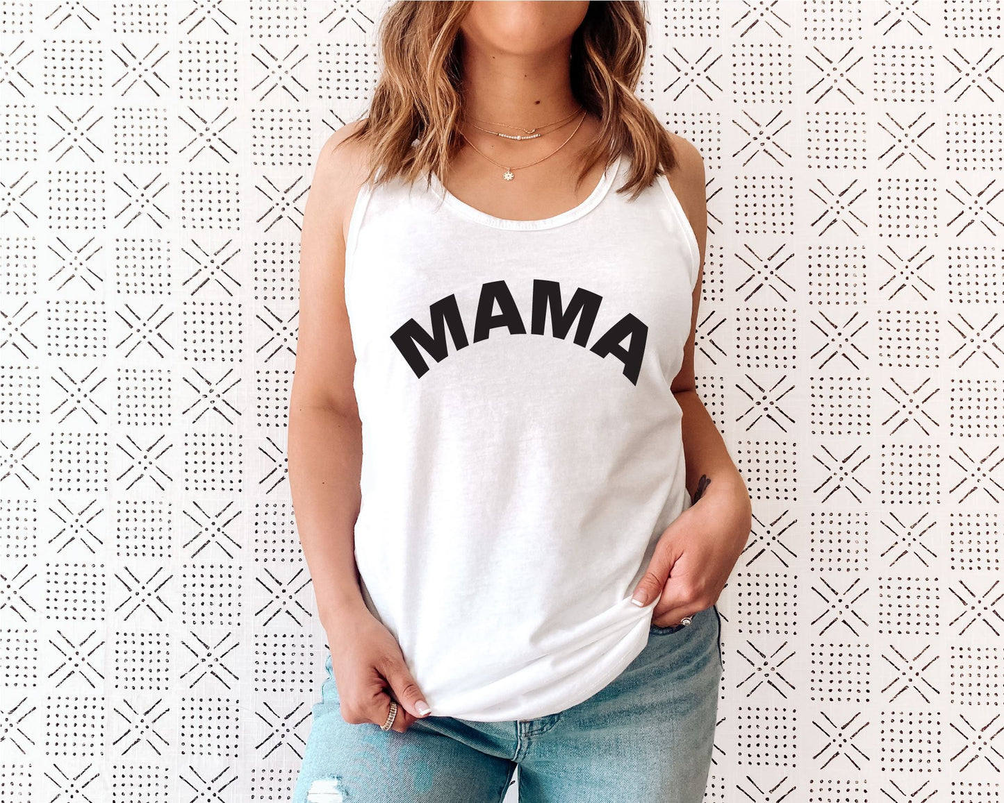 Plain Mama Slogan Vest Top