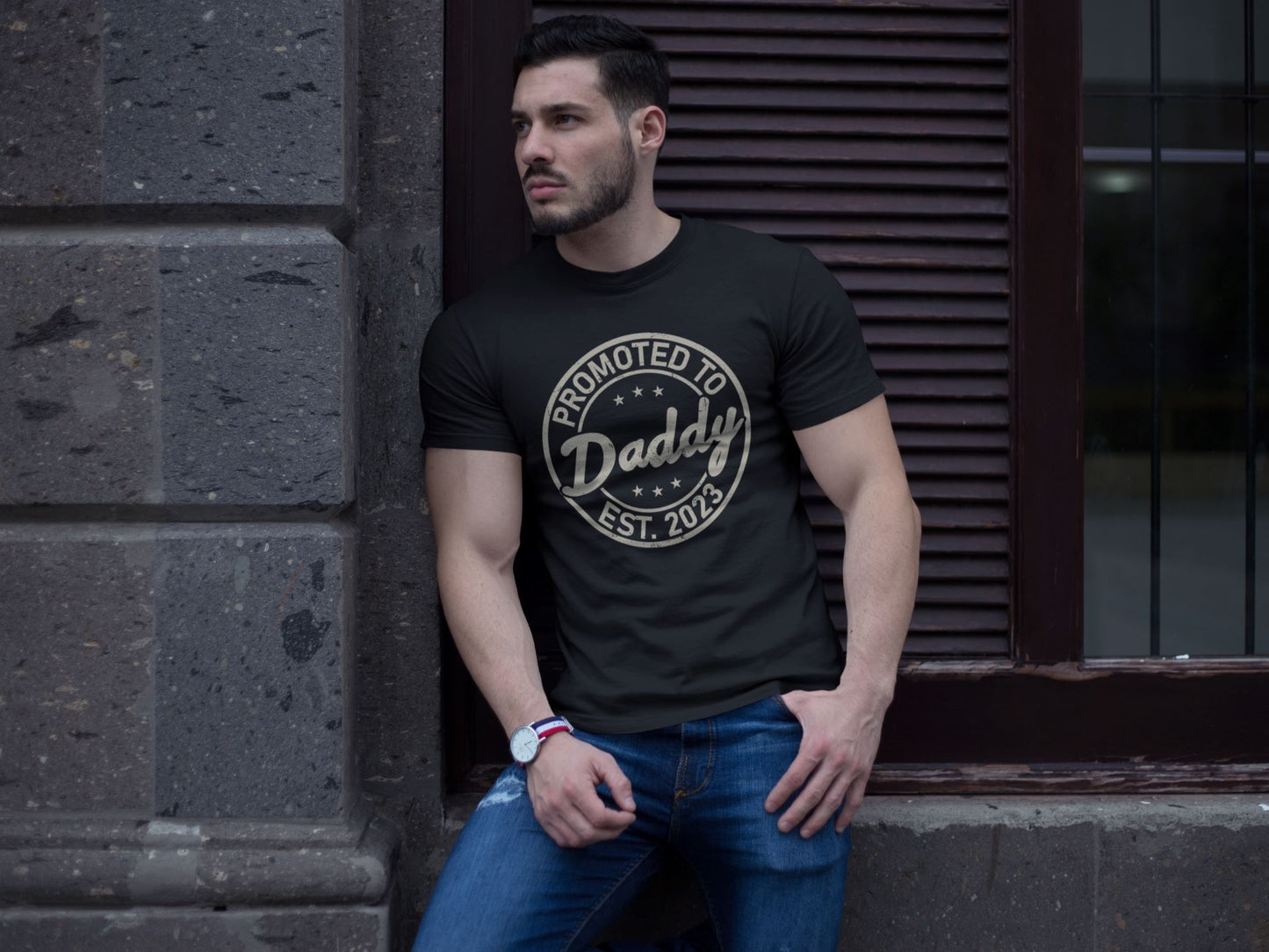 Promoted To Daddy Tshirt