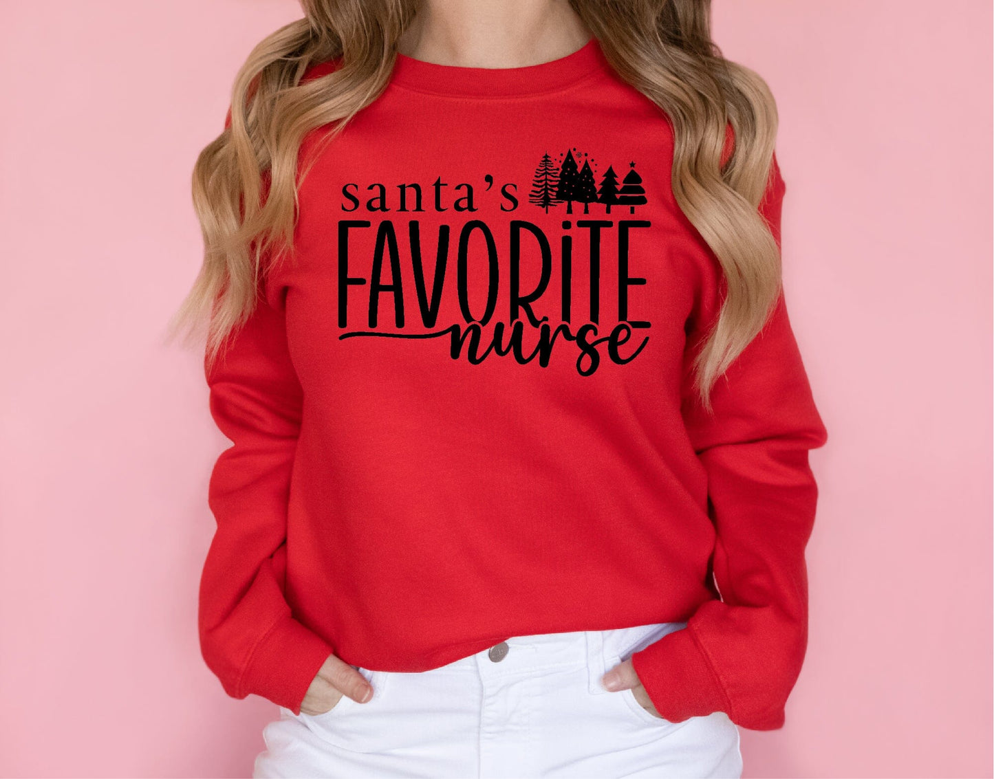 Santas Favourite Nurse Sweatshirt