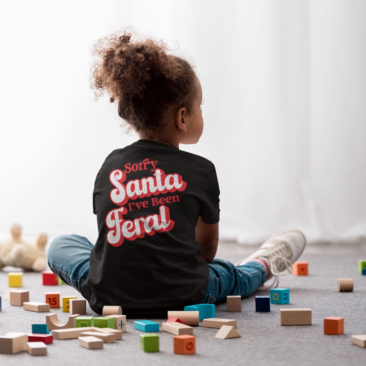 Sorry Santa Ive Been Feral Kids T-shirt