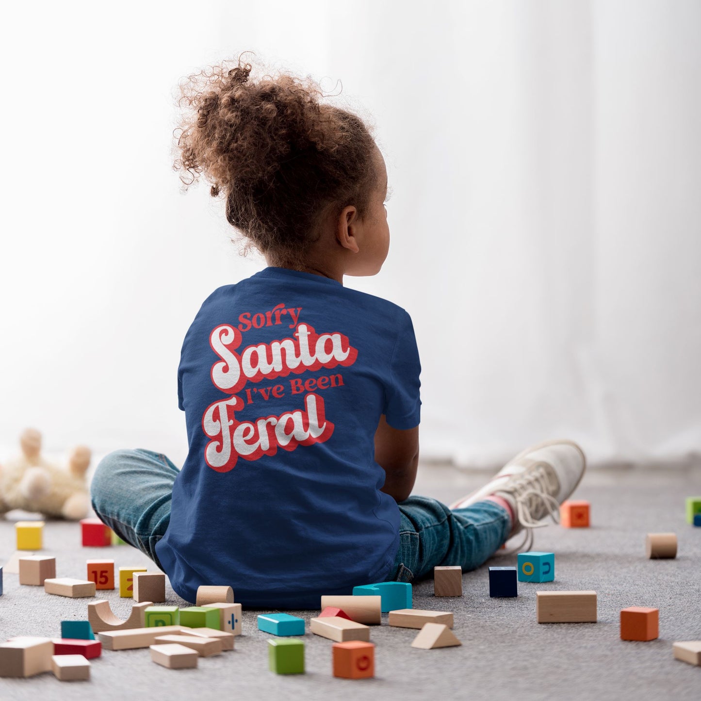 Sorry Santa Ive Been Feral Kids T-shirt