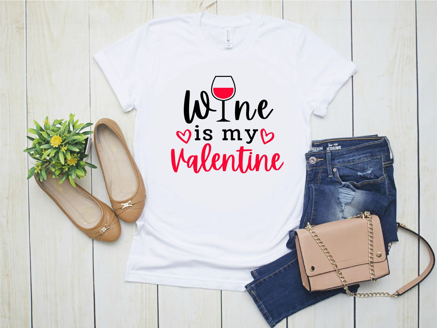 Wine Is My Valentine T-shirt