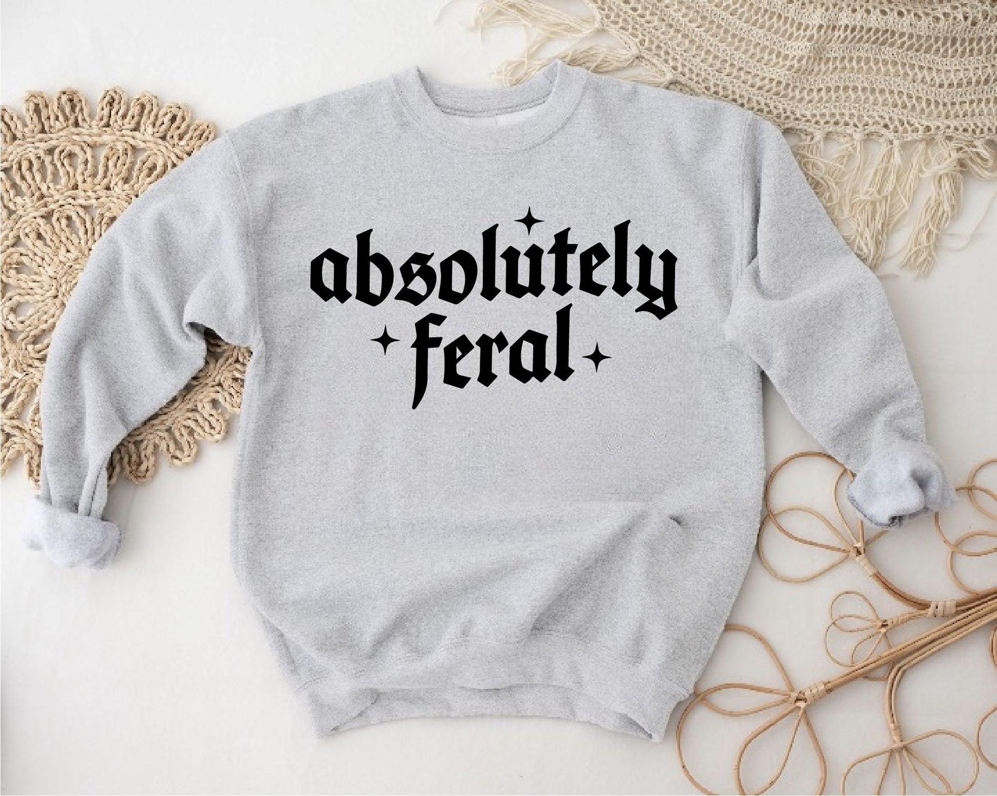 Absolutely Feral Kids Sweatshirt Sweatshirt Print My Tops 