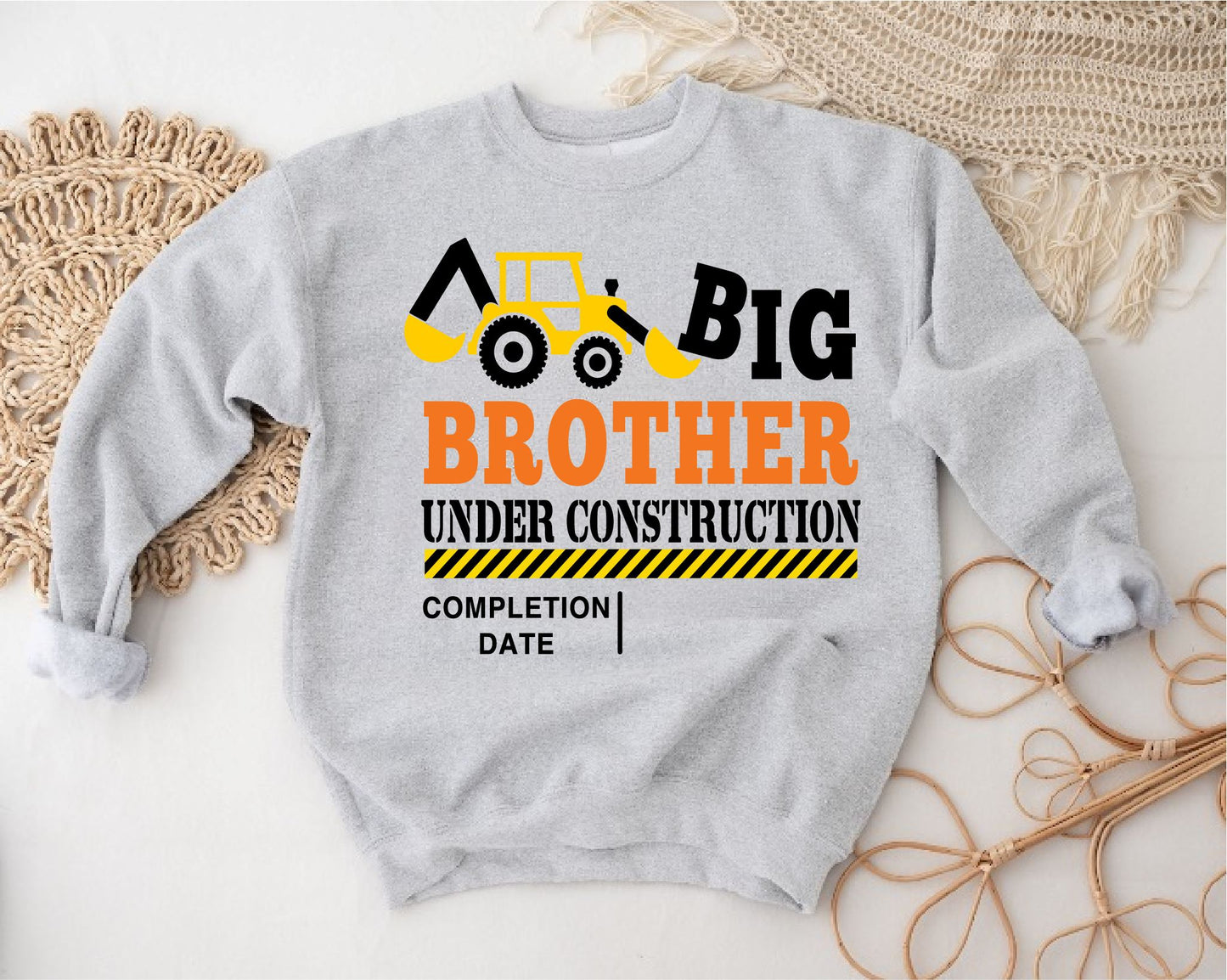 Big Brother Under Construction Personalised Sweatshirt