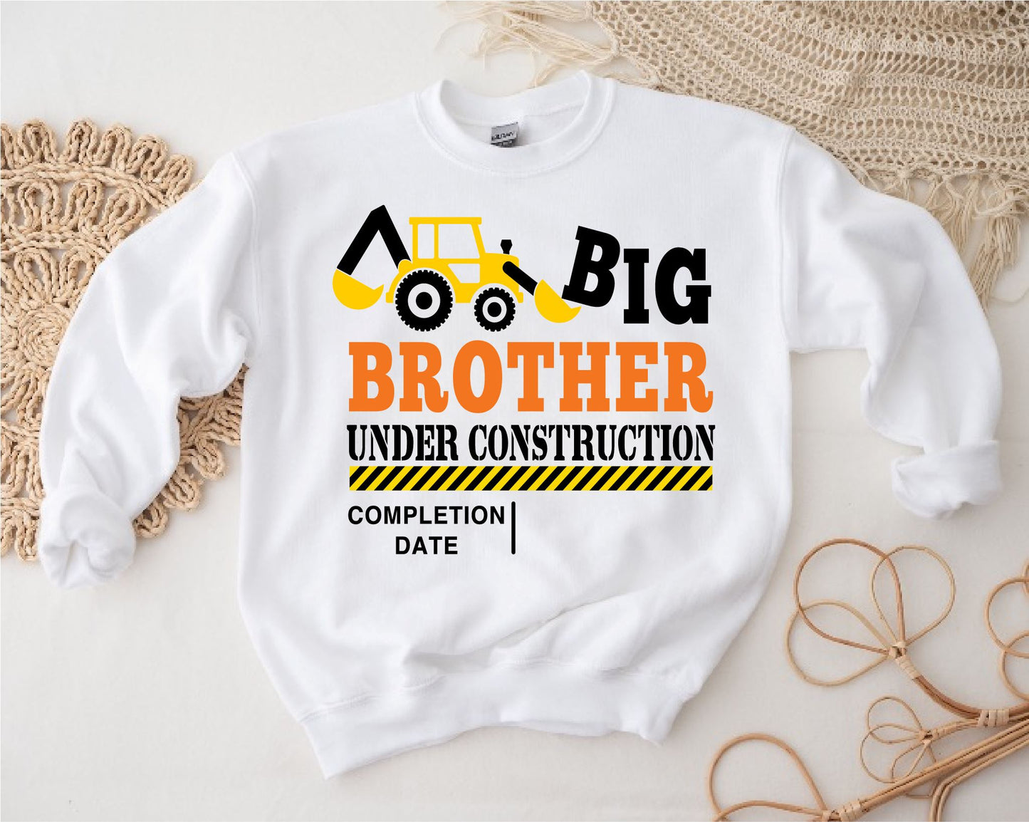 Big Brother Under Construction Personalised Sweatshirt