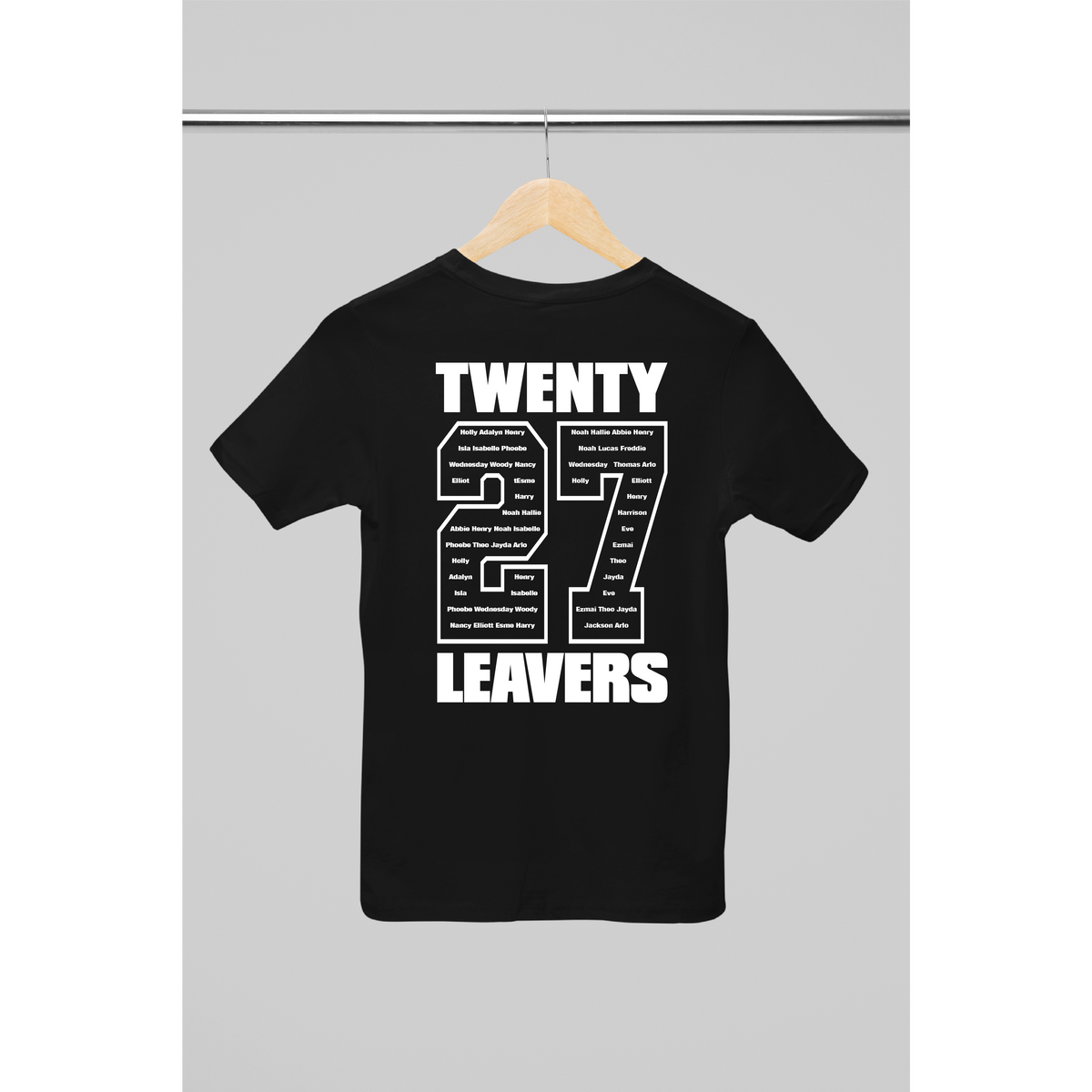 Personalised 2027 School College Leavers T-shirt Top