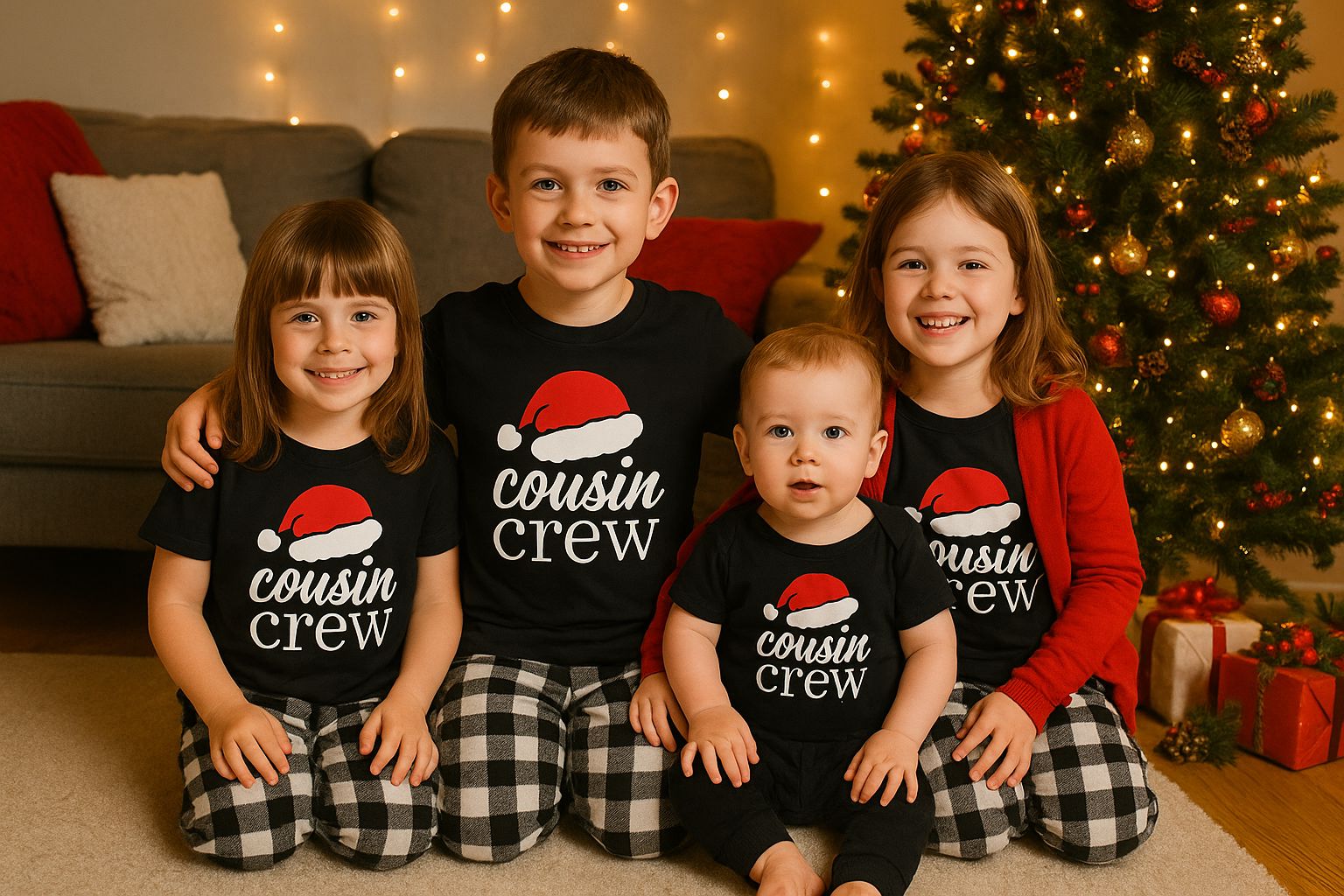 Christmas Cousin Squad T-shirts T-shirt Print My Tops 