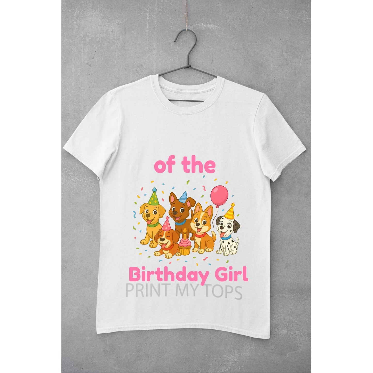 Cute Puppy Patrol Family Birthday Tops T-shirt Print My Tops 