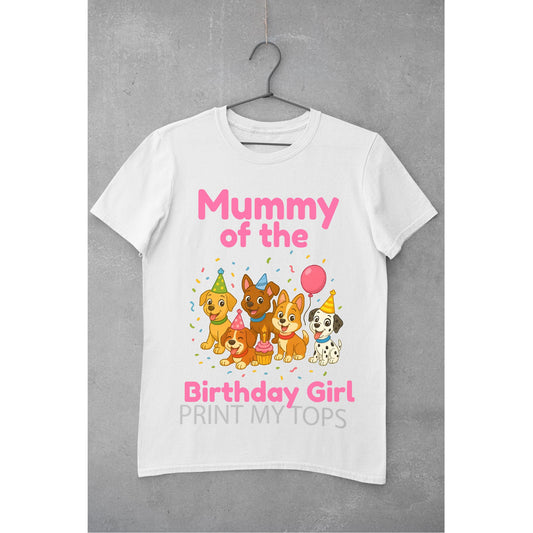 Cute Puppy Patrol Family Birthday Tops T-shirt Print My Tops 