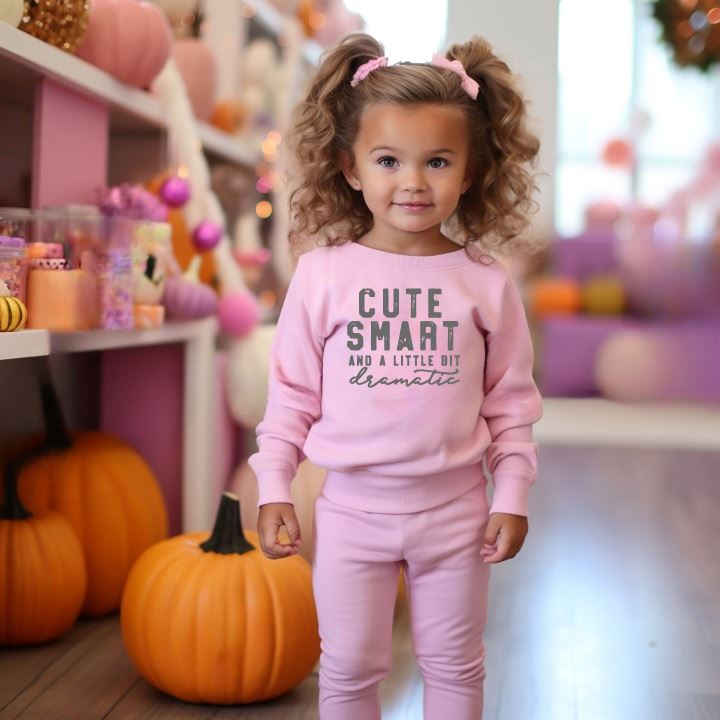 Cute Smart and A Little Dramatic Kids Sweatshirts