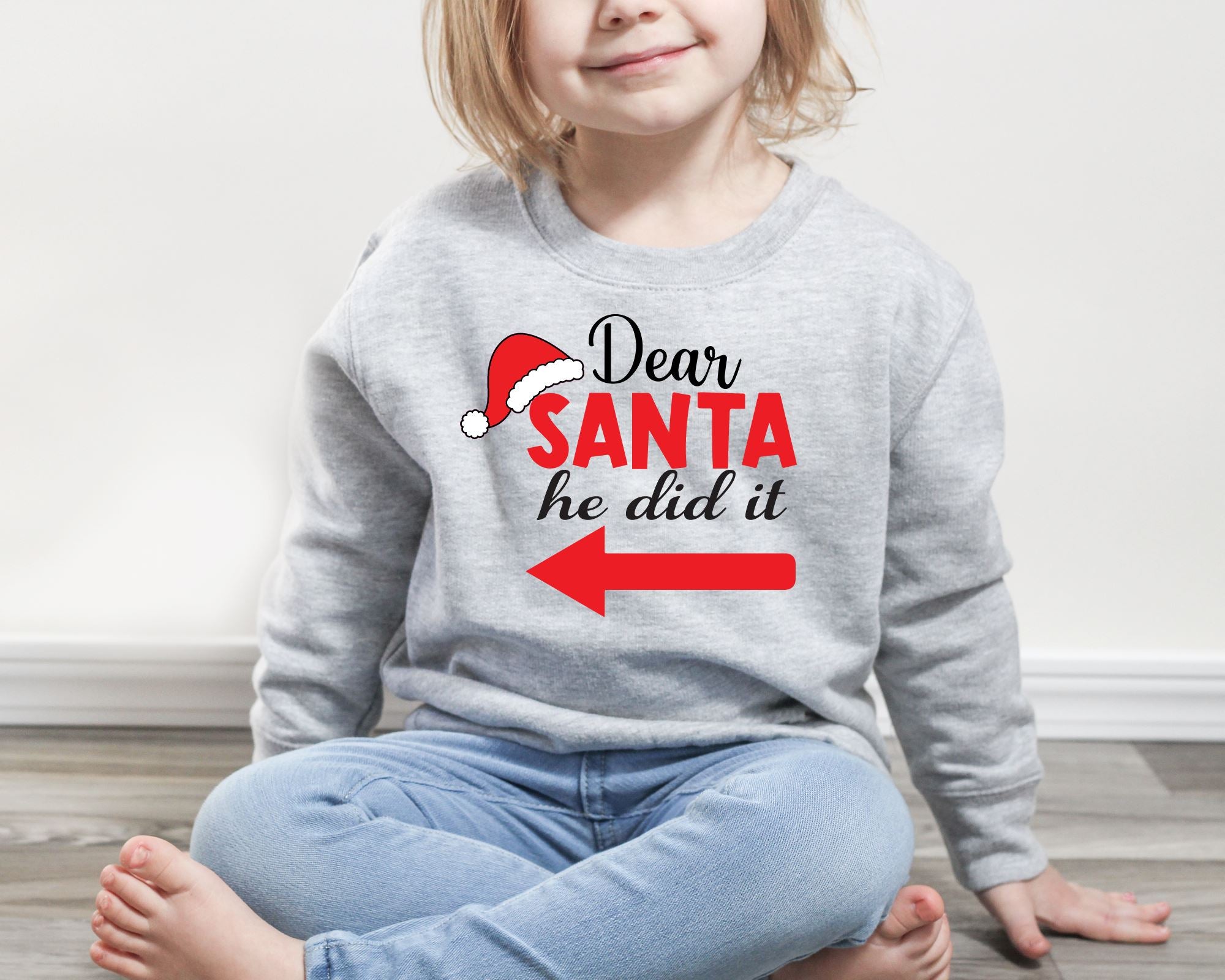 Dear santa she 2025 did it sweater