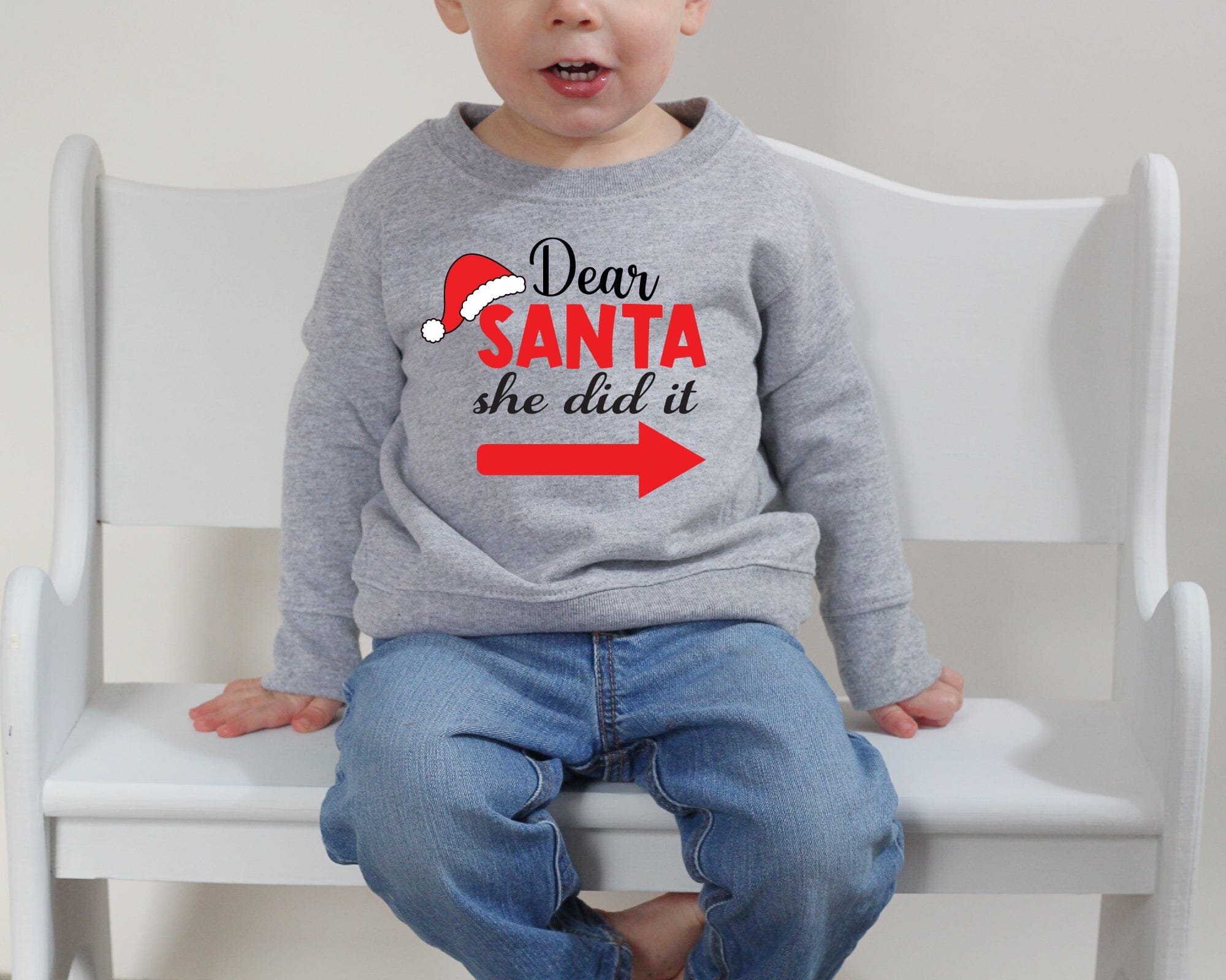 Dear santa she 2025 did it sweater