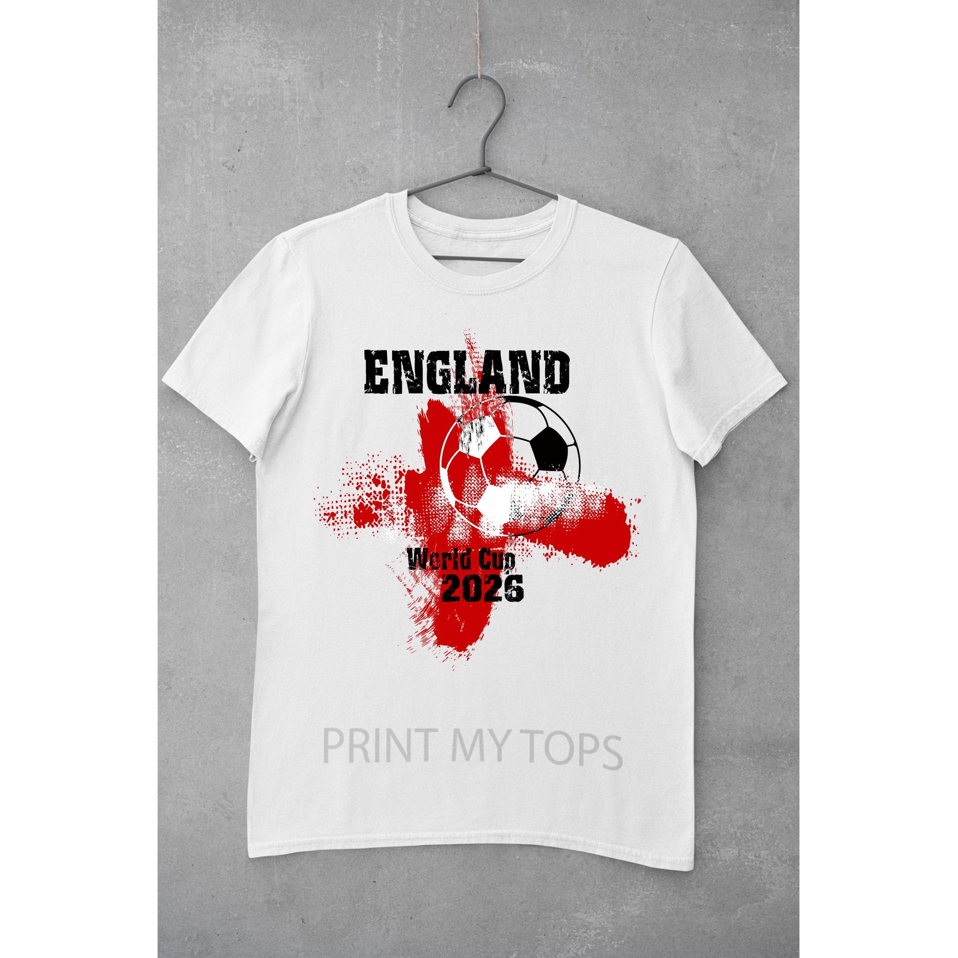 England World Cup 2026 Supporters T-Shirts | Matching Family Football Tops T-shirt Print My Tops 