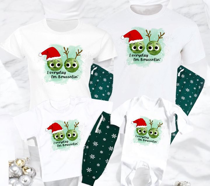 Family Matching Green Snowflake Pyjamas Pyjamas Print My Tops 