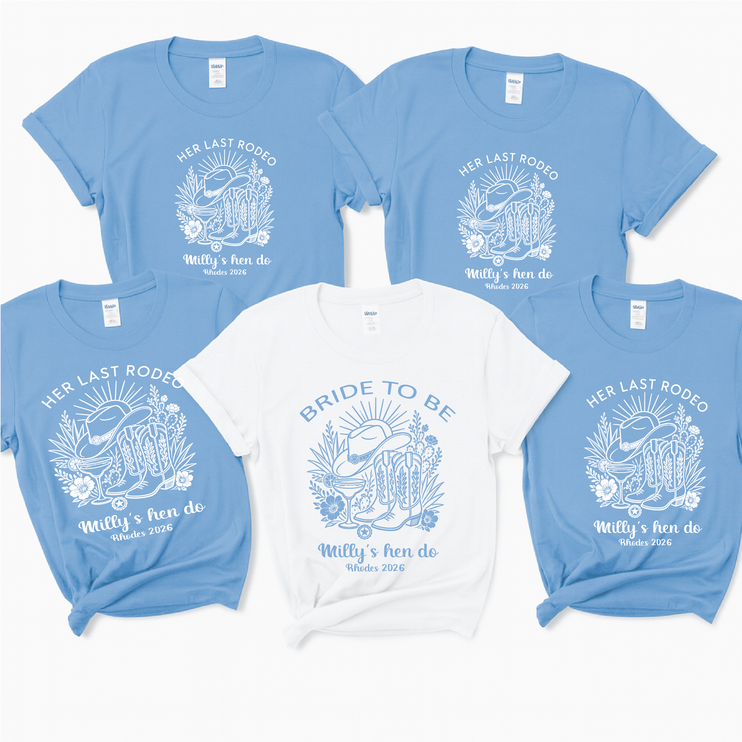 Her Last Rodeo Hen Party T-Shirts