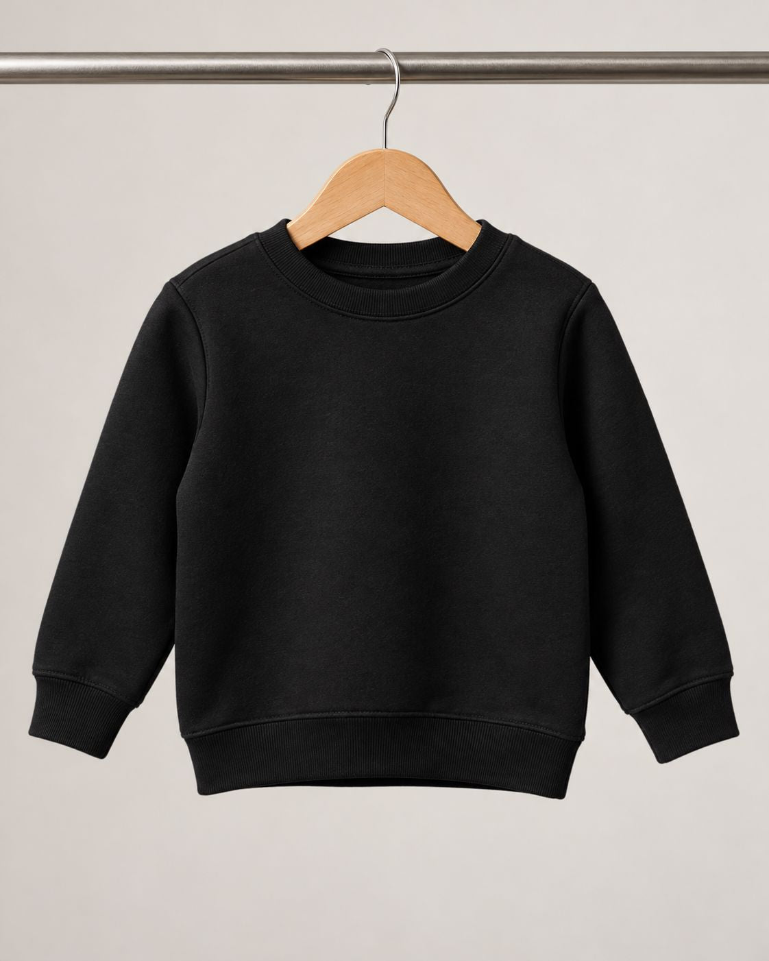 Kids Personalised Photo Sweatshirt – Custom Front Print Workwear Print My Tops Black 3-4 Years 