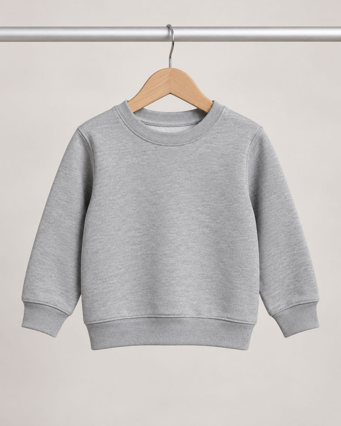 Kids Personalised Photo Sweatshirt – Custom Front Print Workwear Print My Tops Grey 3-4 Years 