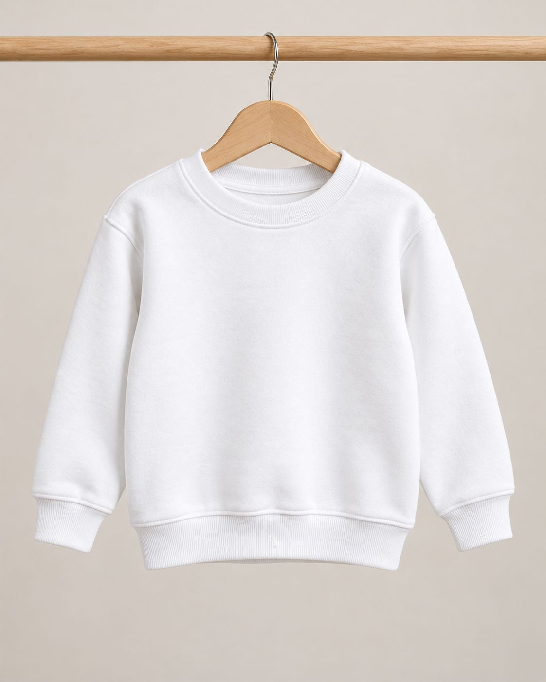 Kids Personalised Text Sweatshirt – Custom Front Print Workwear Print My Tops White 3-4 Years 