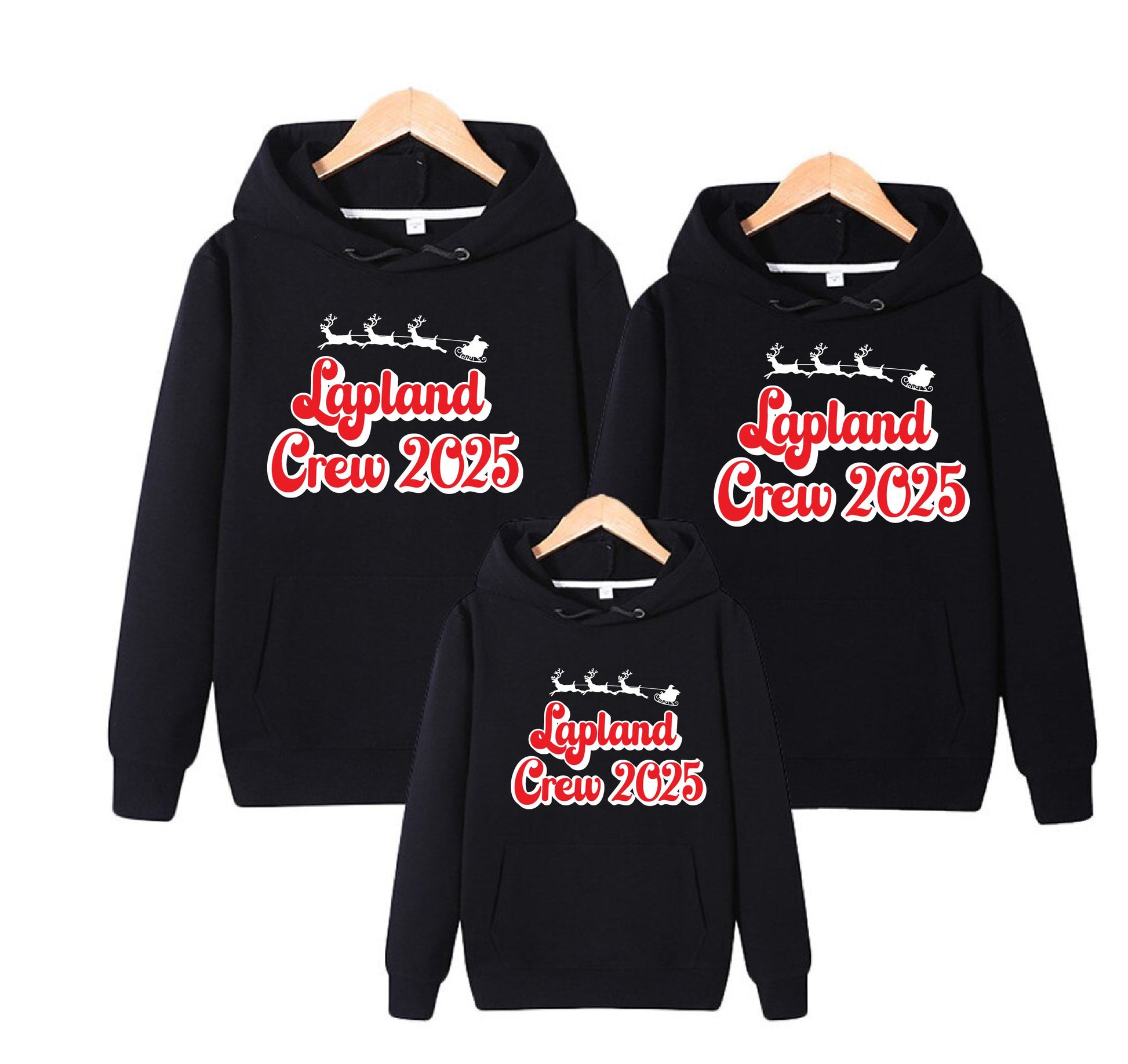 Lapland Crew 2025 Black Hoodies Sweatshirt Print My Tops 
