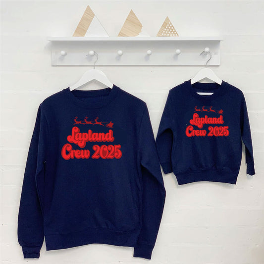 Lapland Crew 2025 Navy Sweatshirts Sweatshirt Print My Tops Unisex Small 