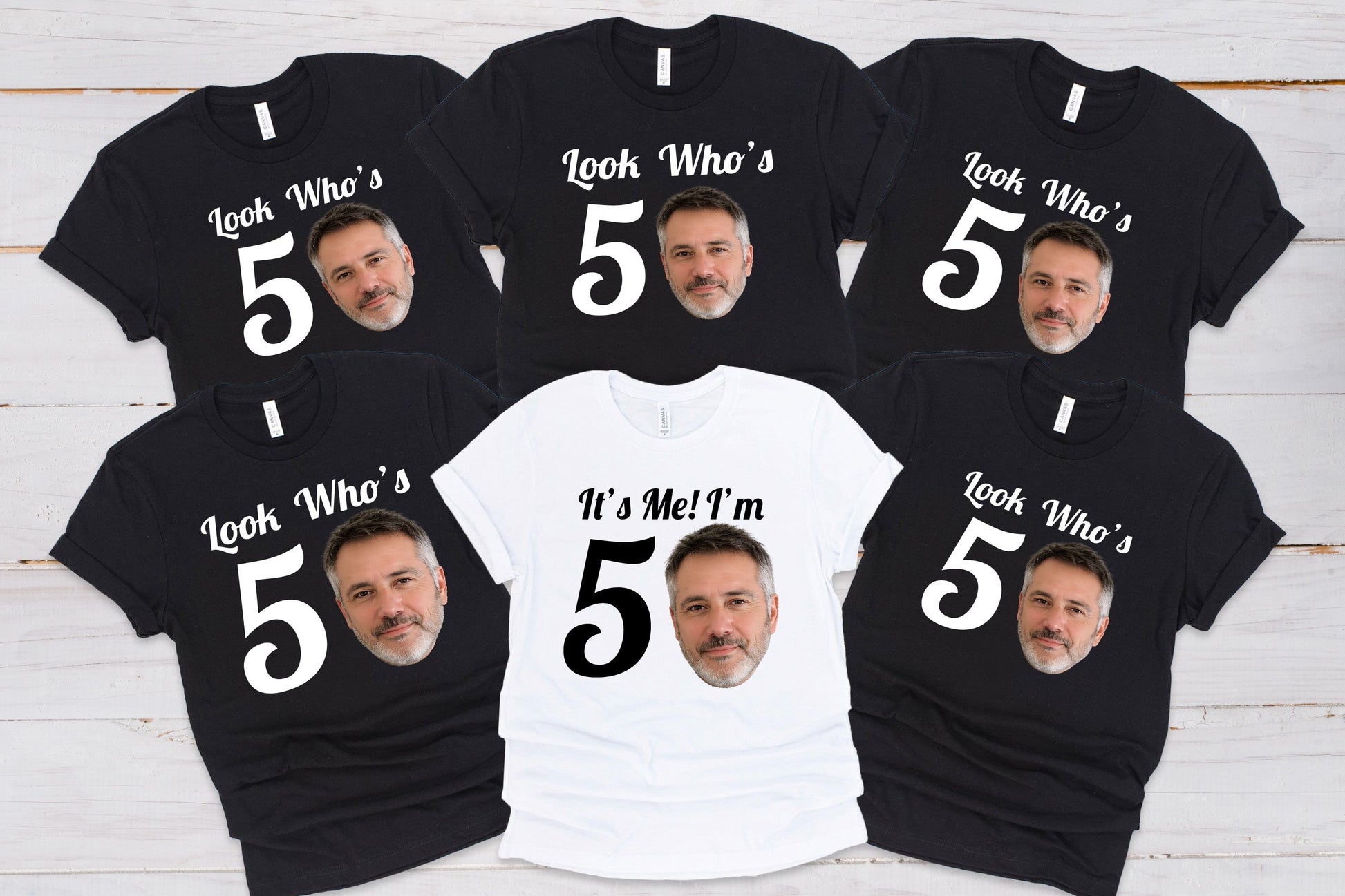 Look Who's Birthday Photo Tops – Personalised Birthday T-Shirts T-shirt Print My Tops 