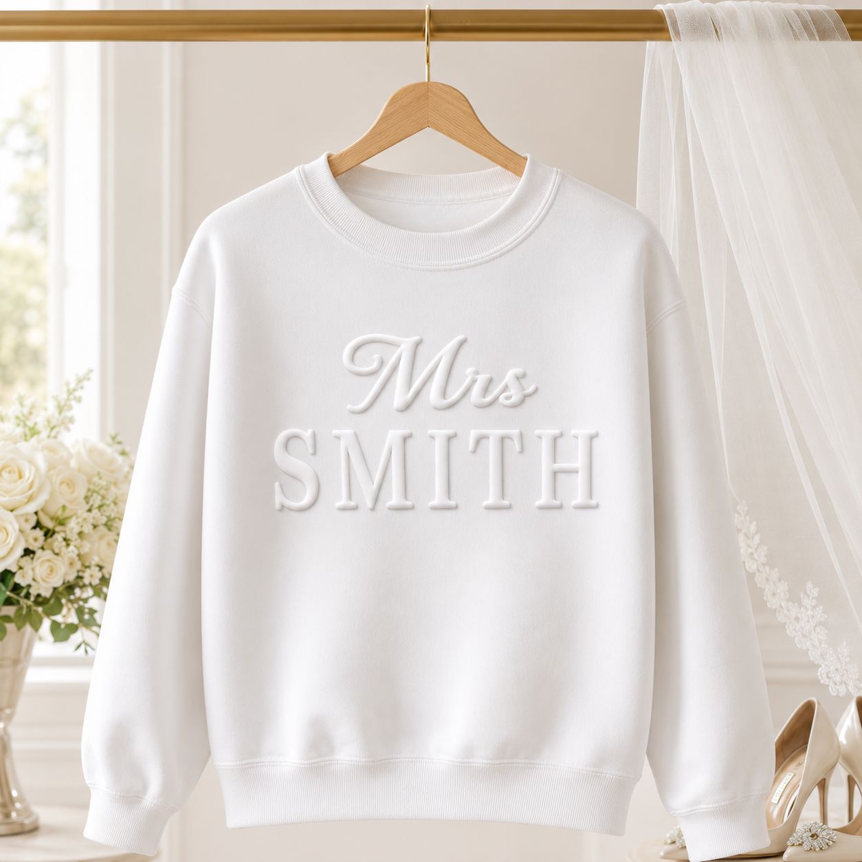 Mr & Mrs Personalised Sweatshirt | Couples Matching Sweatshirt Sweatshirts Print My Tops 