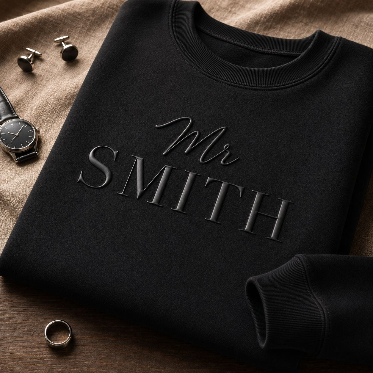Mr & Mrs Personalised Sweatshirt | Couples Matching Sweatshirt Sweatshirts Print My Tops 
