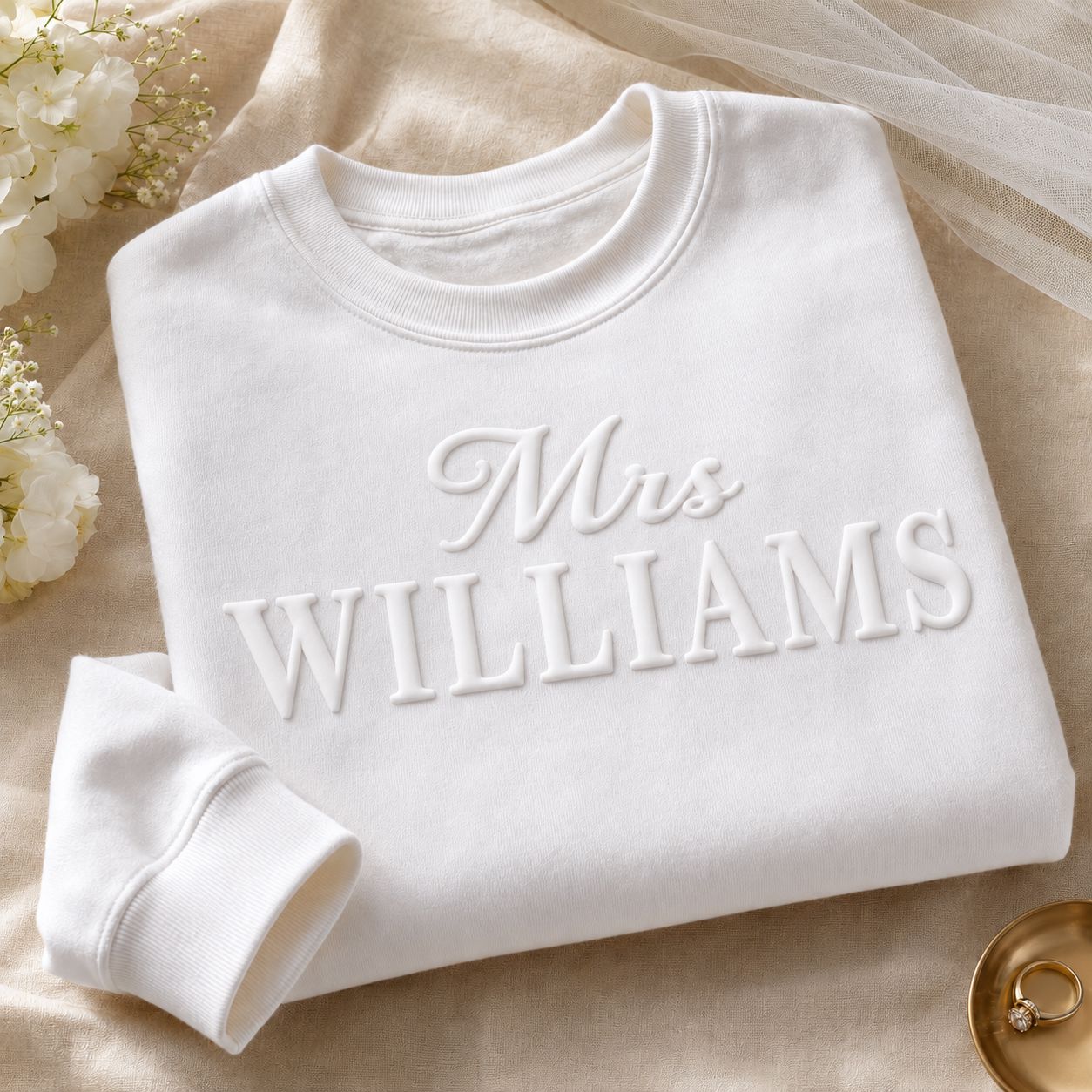 Mr & Mrs Personalised Sweatshirt | Couples Matching Sweatshirt Sweatshirts Print My Tops 