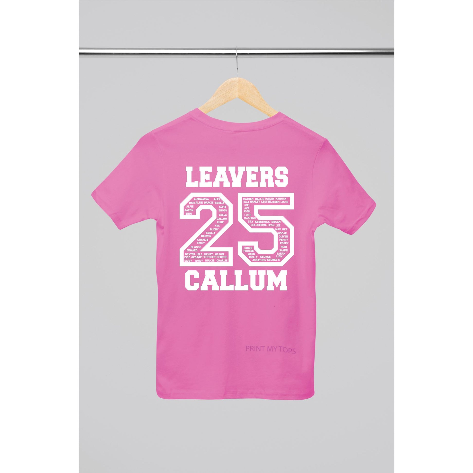 Personalised School Leavers 2023 T-Shirt – Custom Class Year Top, Unisex, Gildan Cotton