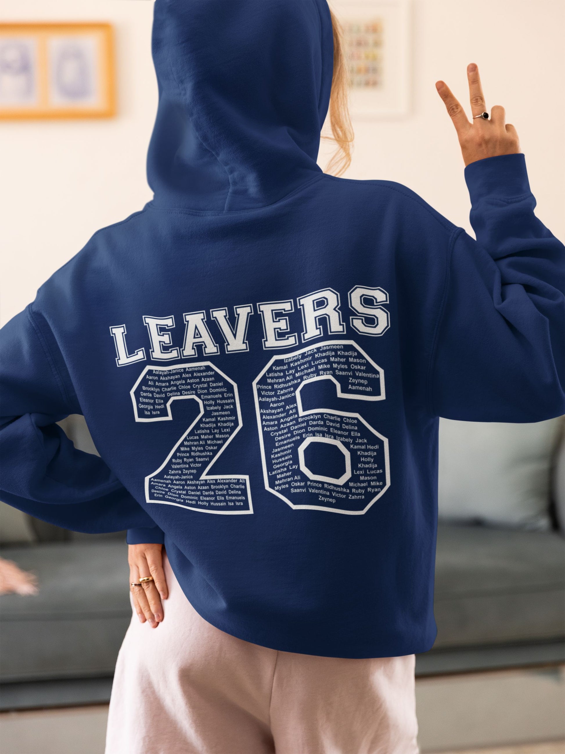 Personalised 2026 School College Leavers Hoody Hoodies Print My Tops 
