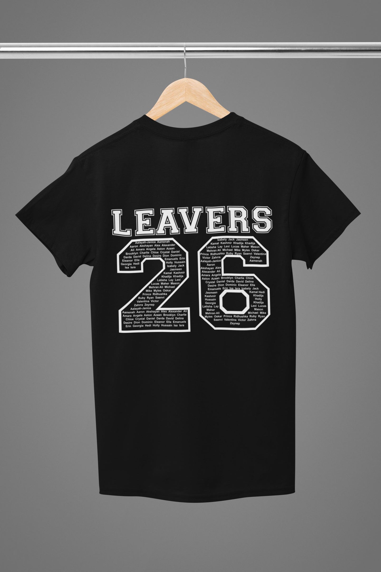 Personalised 2026 School College Leavers T-shirt Top Hoodies Print My Tops 