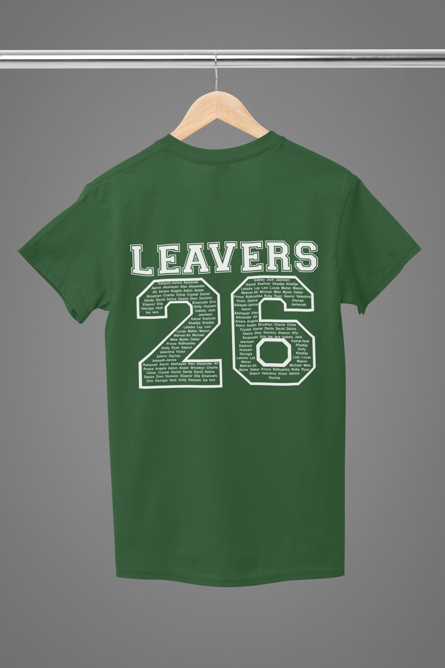 Personalised 2026 School College Leavers T-shirt Top Hoodies Print My Tops 