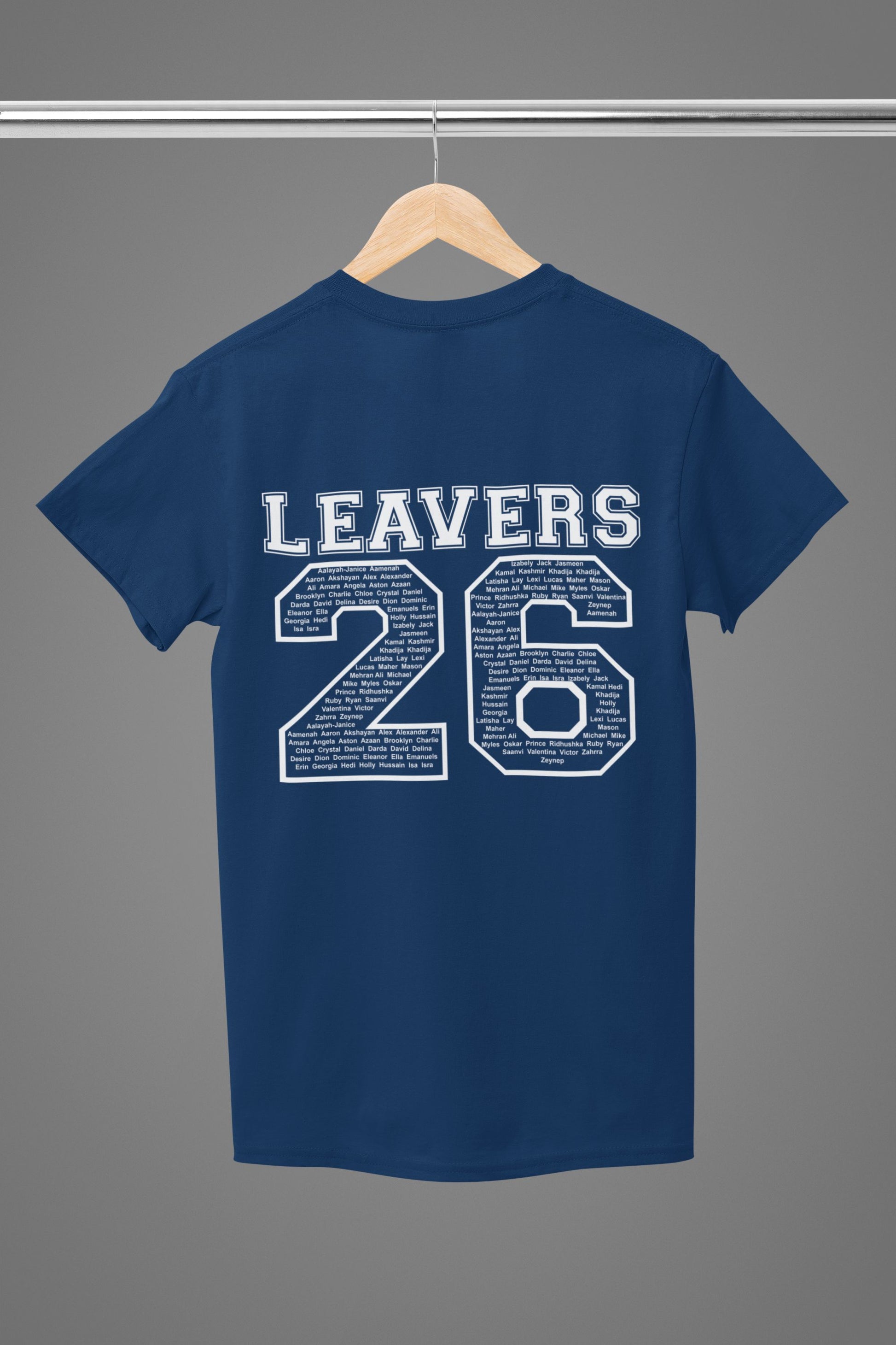 Personalised 2026 School College Leavers T-shirt Top Hoodies Print My Tops 