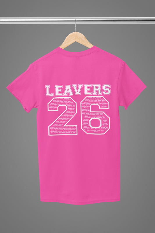 Personalised 2026 School College Leavers T-shirt Top Hoodies Print My Tops 
