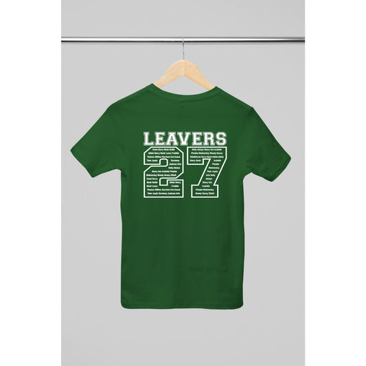 Personalised 2027 School College Leavers T-shirt Top Hoodies Print My Tops 3-4 Green 