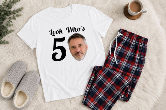 Personalised Birthday Photo Pyjamas – Milestone Age PJs Pyjamas Print My Tops 