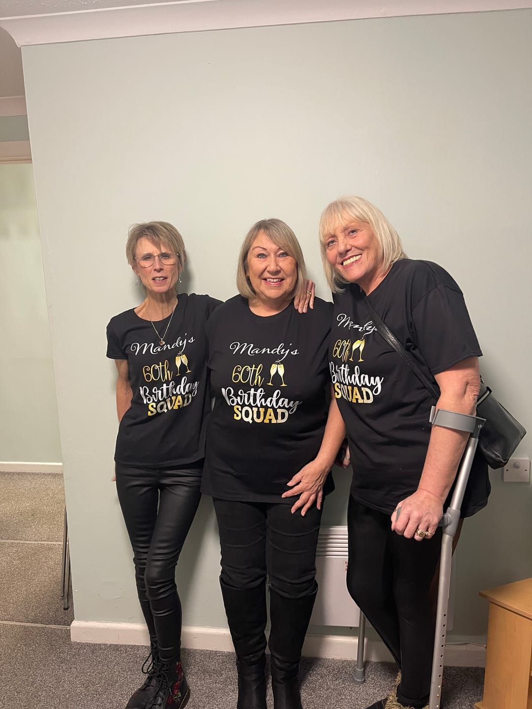 Personalised Birthday Squad Black Gold T-Shirts T-shirt Print My Tops 