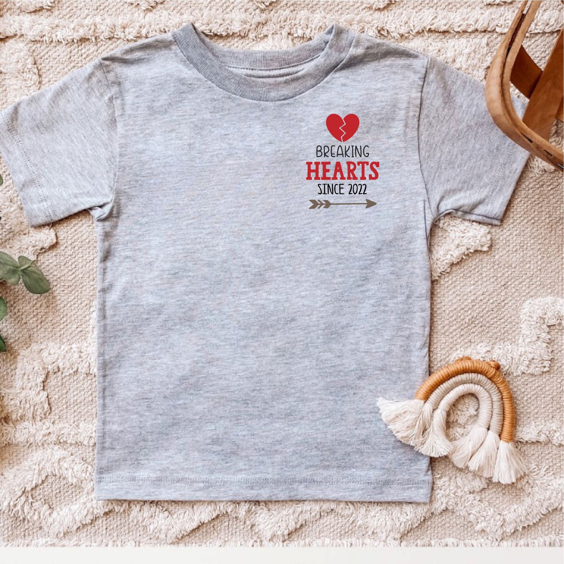 Personalised Breaking Hearts Since Kids T-shirt