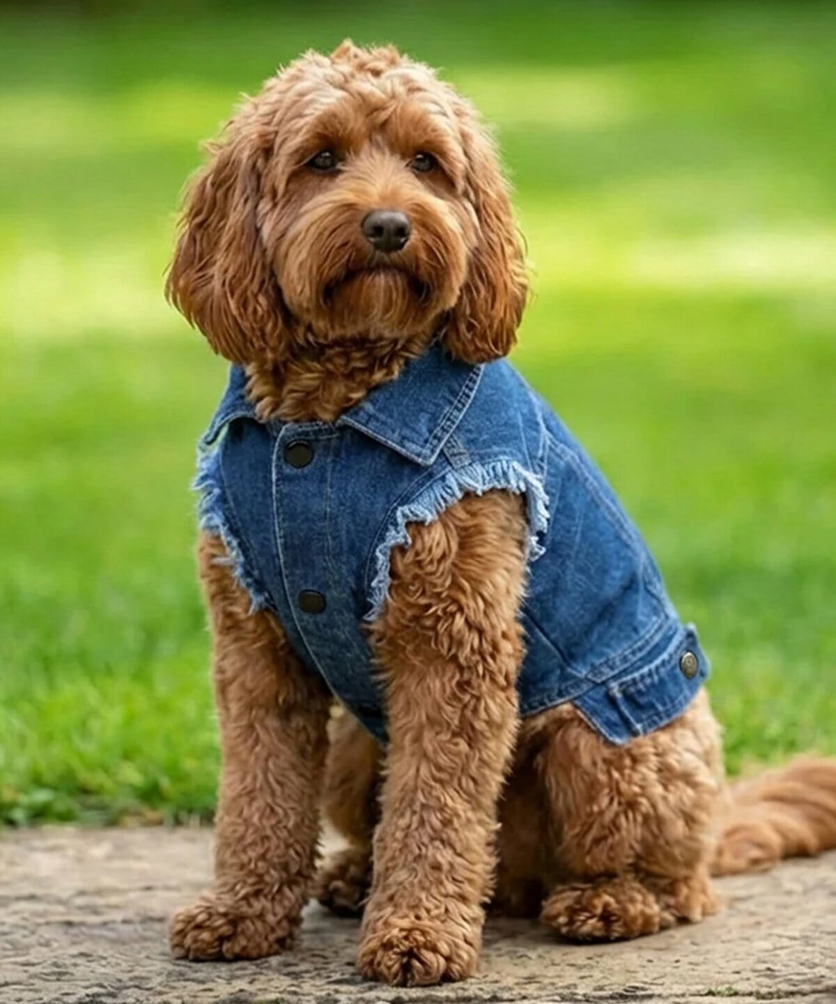Personalised Dog Denim Jacket – Custom Printed Pet Jacket Pet Accessories Print My Tops 