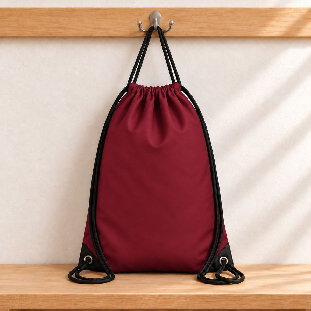 Personalised Drawstring Bag with Your Logo Bag Print My Tops Burgundy 