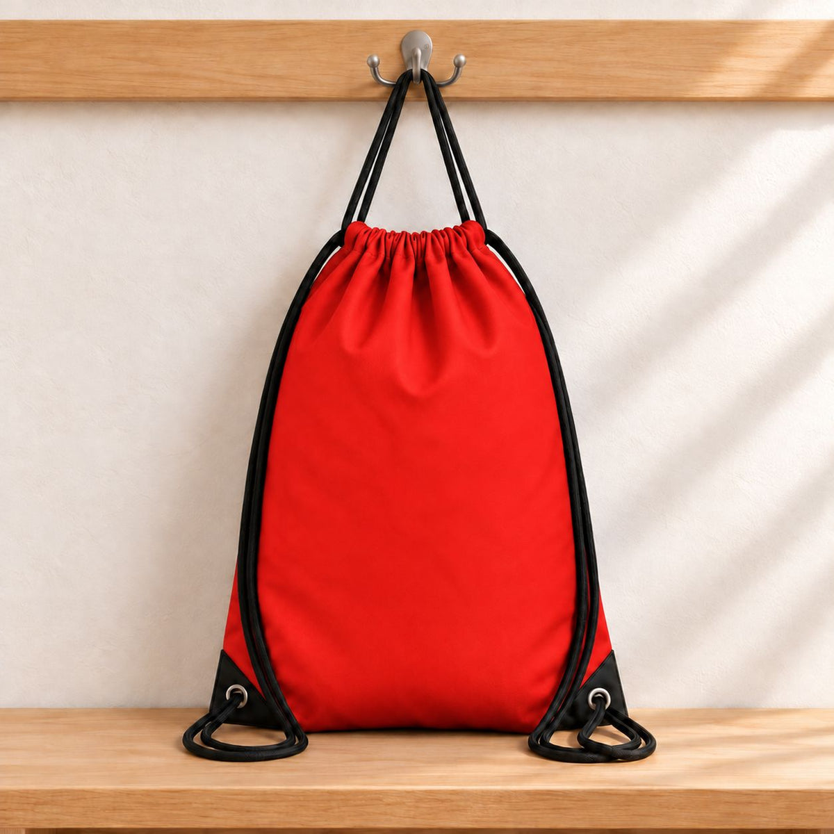 Personalised Drawstring Bag with Your Logo Bag Print My Tops Red 