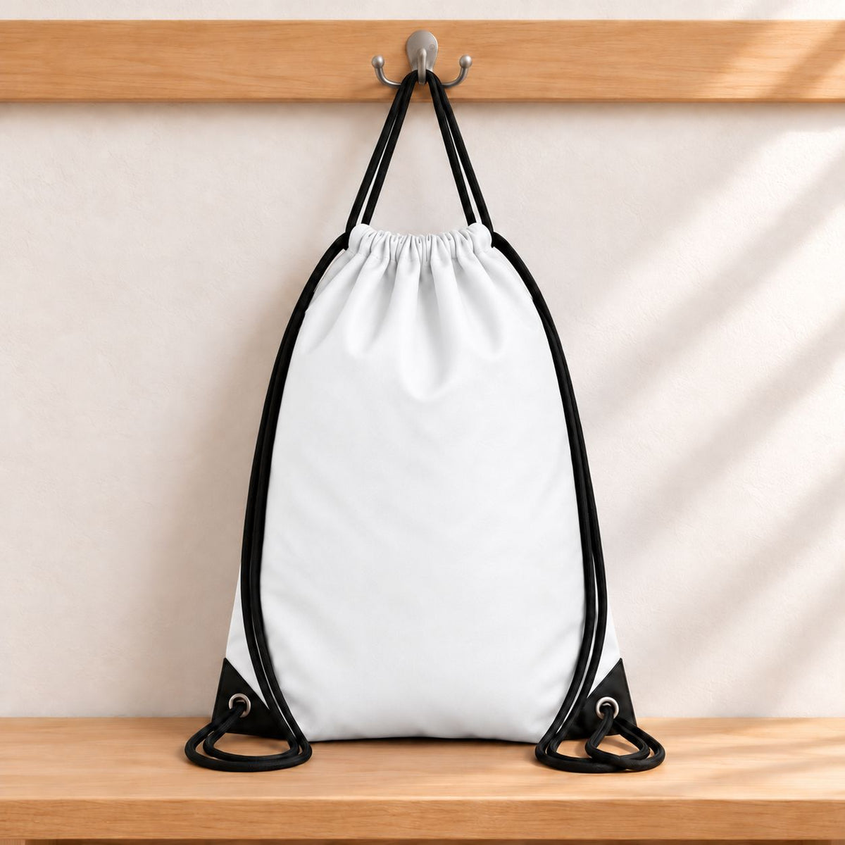 Personalised Drawstring Bag with Your Logo Bag Print My Tops White 