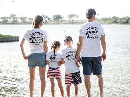 Personalised Family Matching Holiday T-shirts