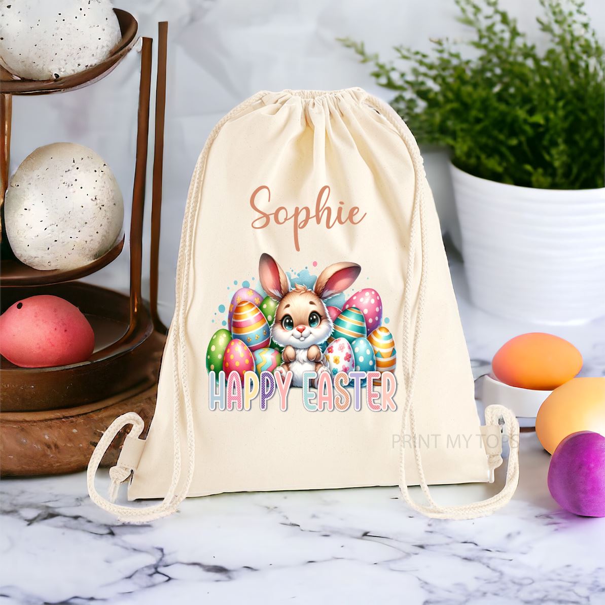 Personalised Happy Easter Treat Bag