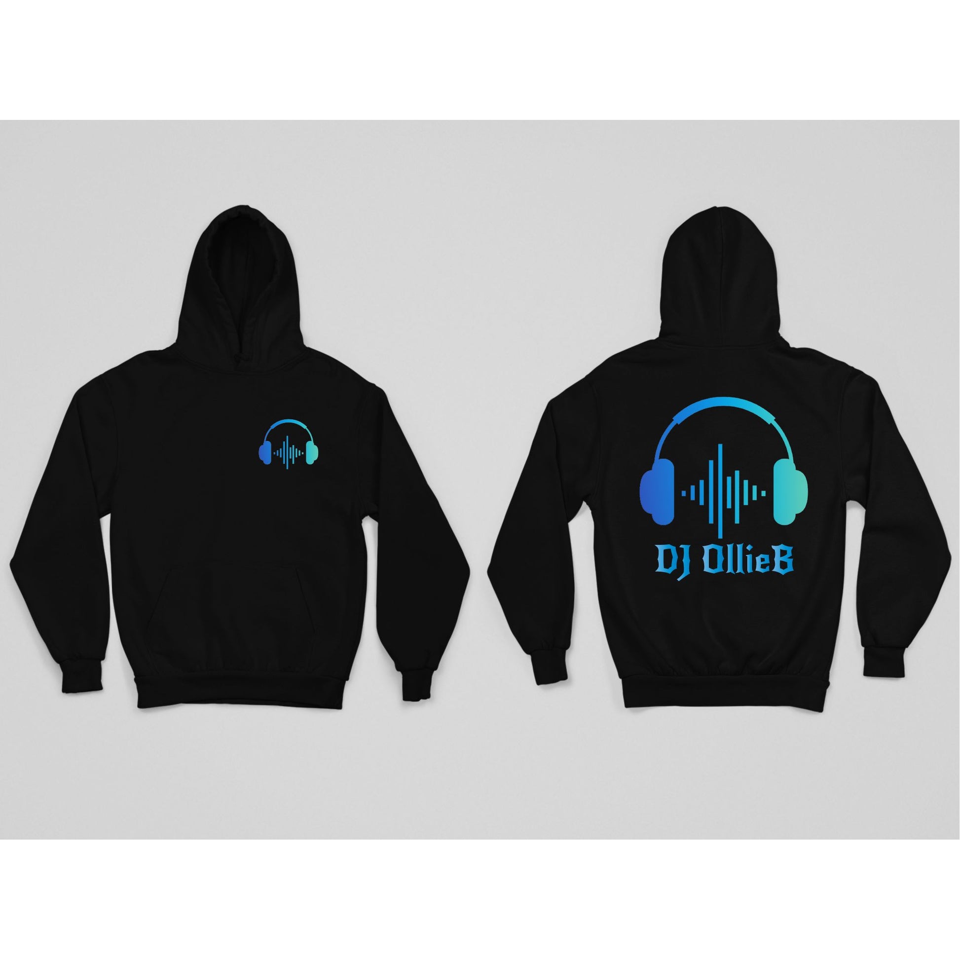 Personalised Headphone DJ Hoodie – Custom Name Music Lover Gift Hoodie Print My Tops 