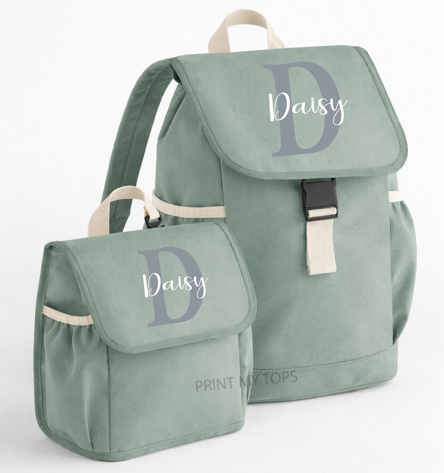 Personalised Kids Rucksack & Lunch Bag Set Bags Print My Tops 