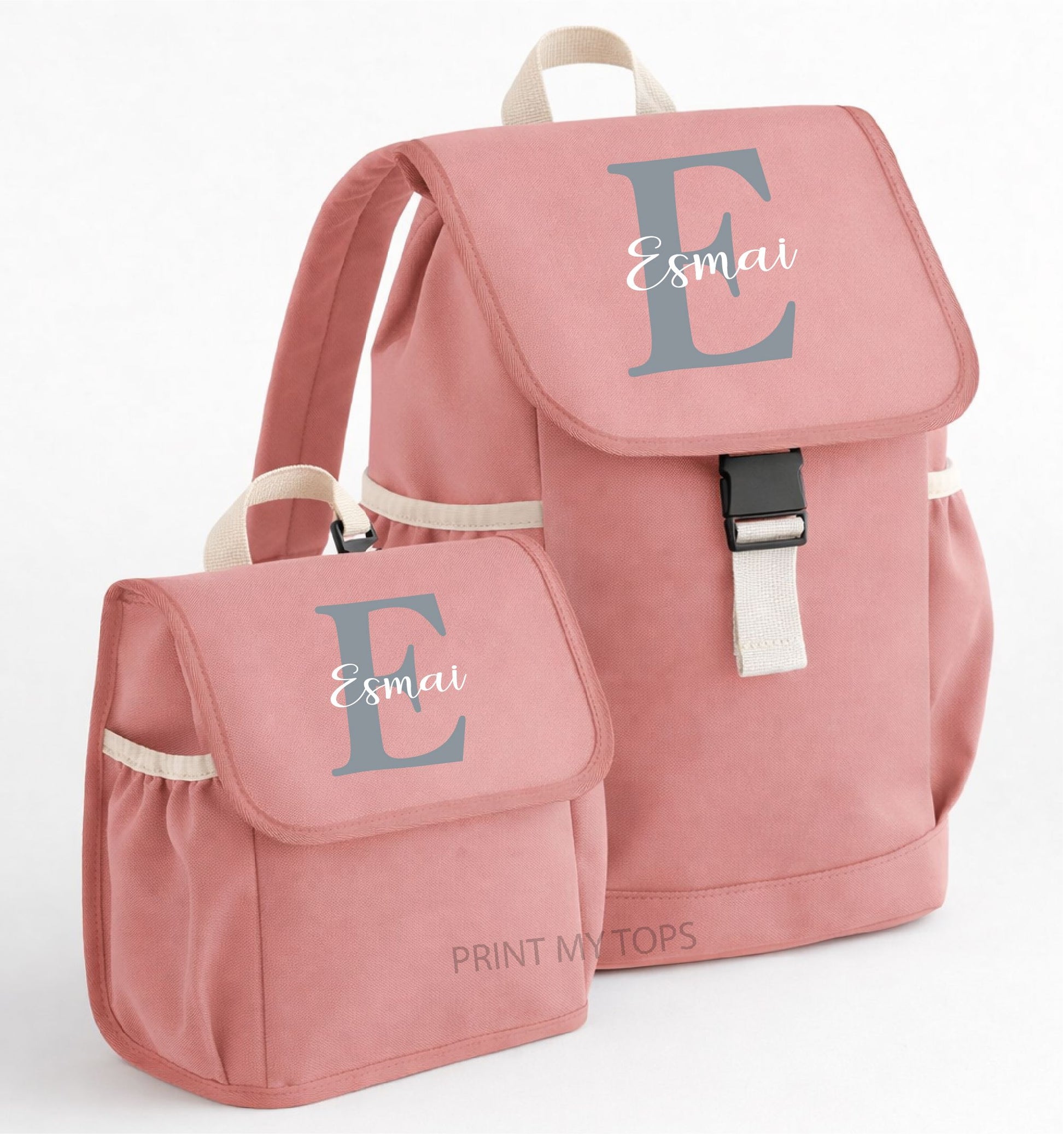 Personalised Kids Rucksack & Lunch Bag Set Bags Print My Tops 