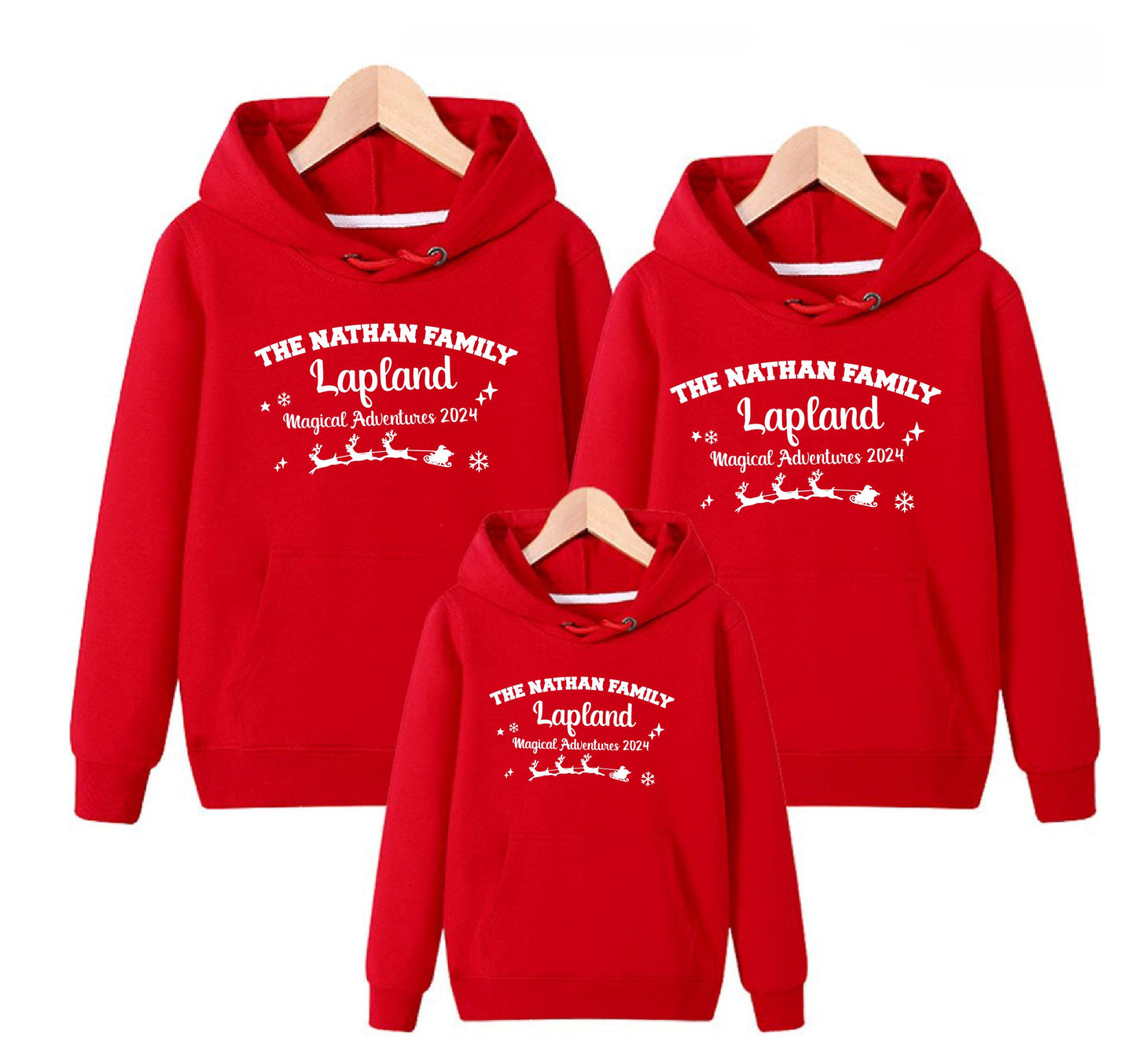 Personalised Lapland Adventure Hoodies Hoodie Print My Tops 