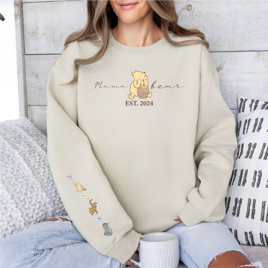 Personalised Mama Bear Est Sweatshirt